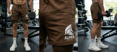 Alpha Brown Active Shorts