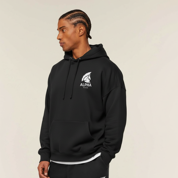 Alpha Hoodie Black
