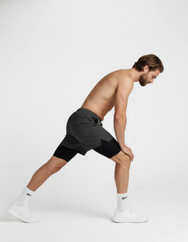Alpha Grey Active Shorts