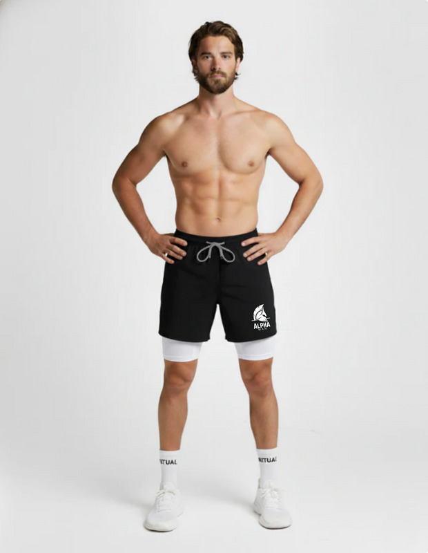 Alpha B&W Active Shorts