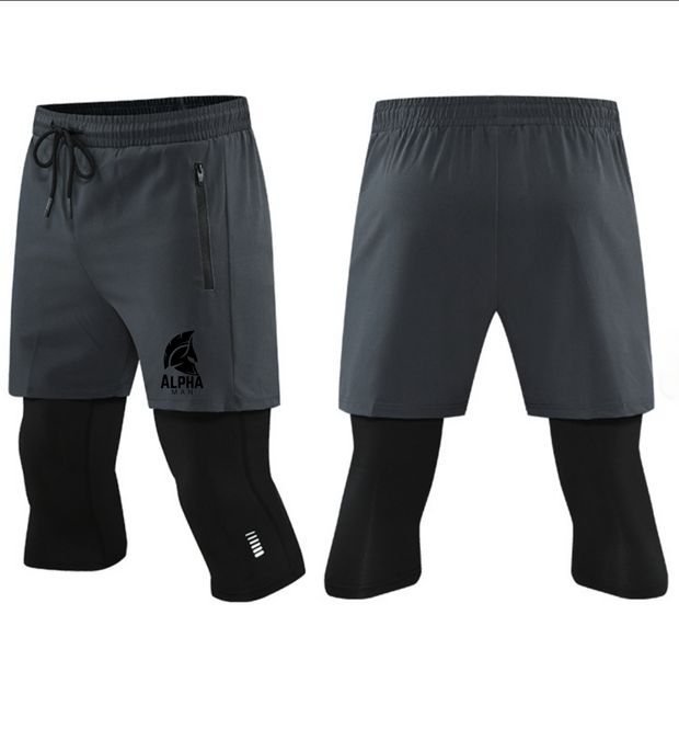 Alpha Grey Bermuda shorts
