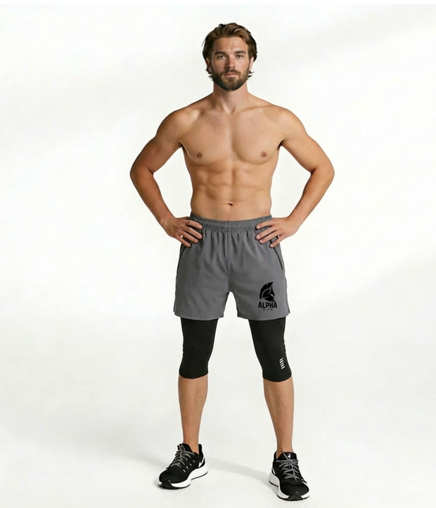 Alpha Grey Bermuda shorts