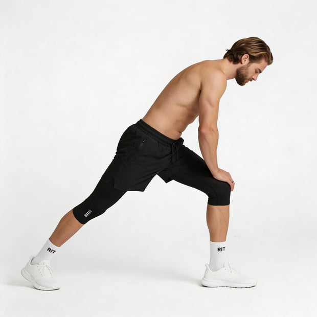 Alpha Black Bermuda shorts